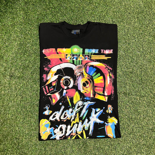 Dbruze Daft Punk Rap Style Black Tee Size XL USED v15796