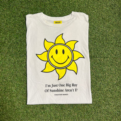 Chinatown Market Im Just One Big Ray White Tee Size XL USED x13236