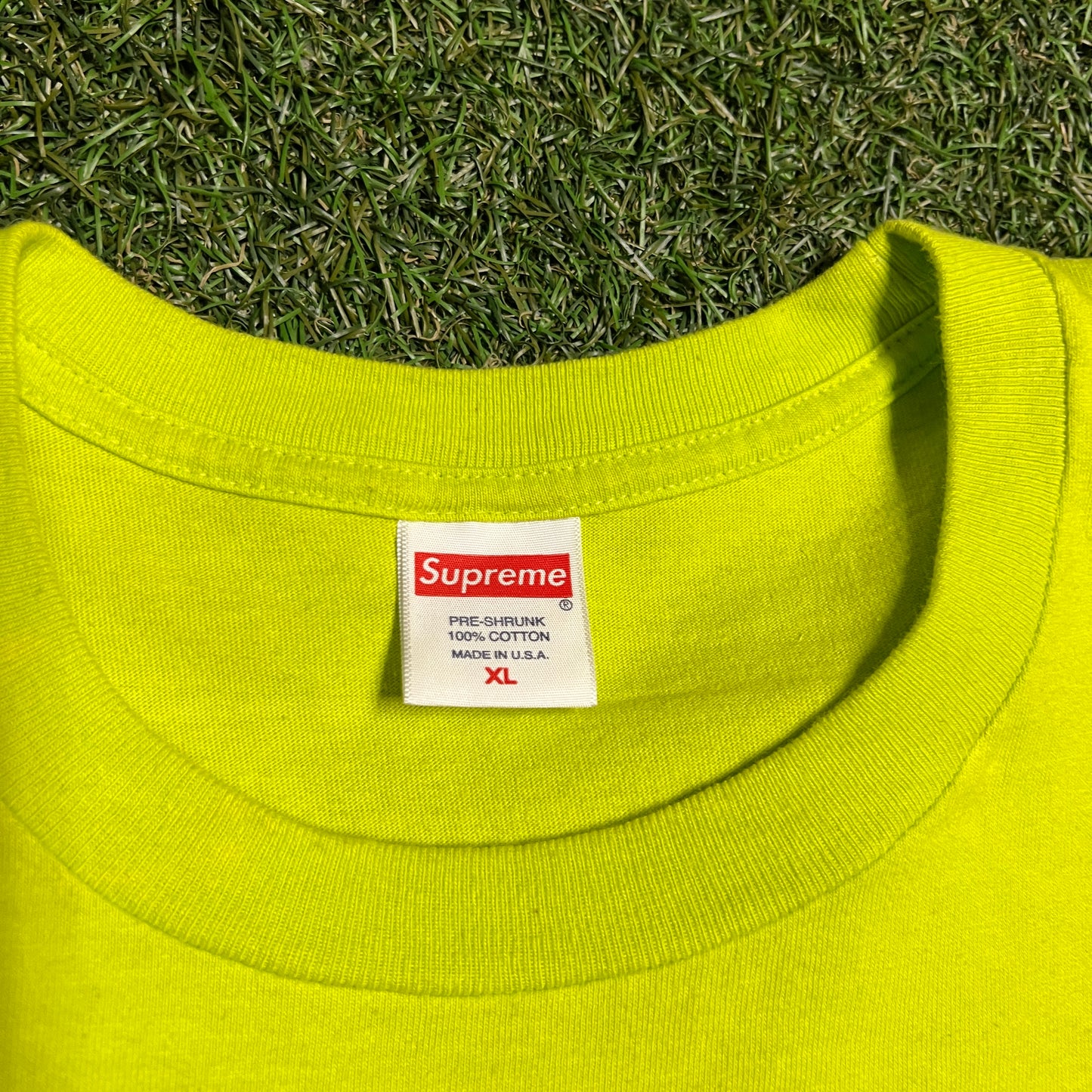 Supreme Ultra Fresh Lime Green Tee Size XL USED x13229