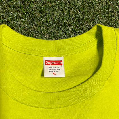 Supreme Ultra Fresh Lime Green Tee Size XL USED x13229