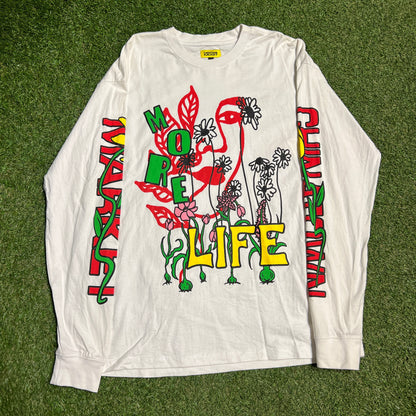 Chinatown Market More Life White Longsleeve Size XL USED x13235