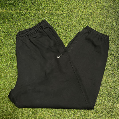 Nike basic black sweats white swoosh Size XXL NEW v14035