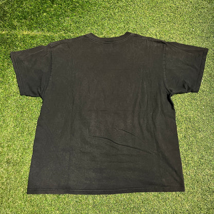 1989 The Punisher Marvel Delta Tag Black Tee Size XL USED v15817