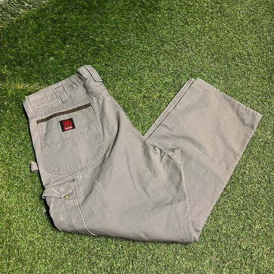 Ripstop Cargo Pants Grey Size 40 USED V15816