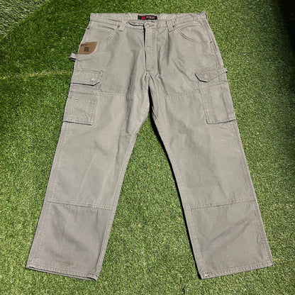 Ripstop Cargo Pants Grey Size 40 USED V15816