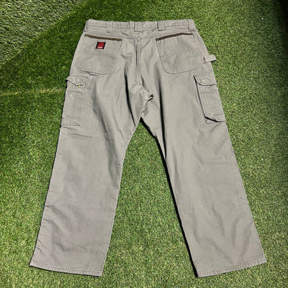 Ripstop Cargo Pants Grey Size 40 USED V15816