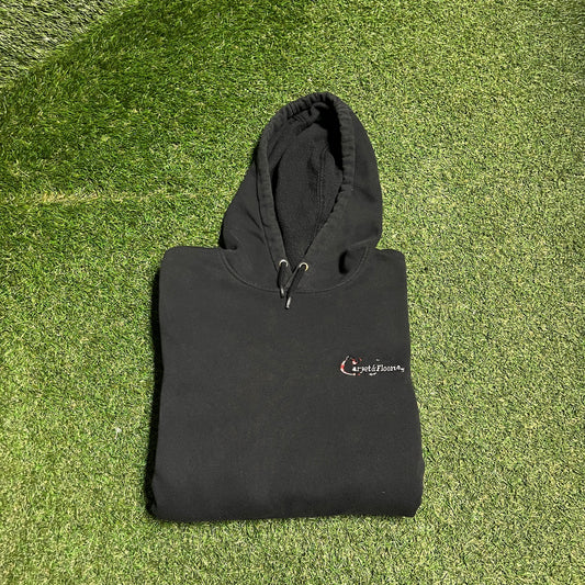 Carhartt Carpet and Flooring Black Hoodie Size Large USED V15815