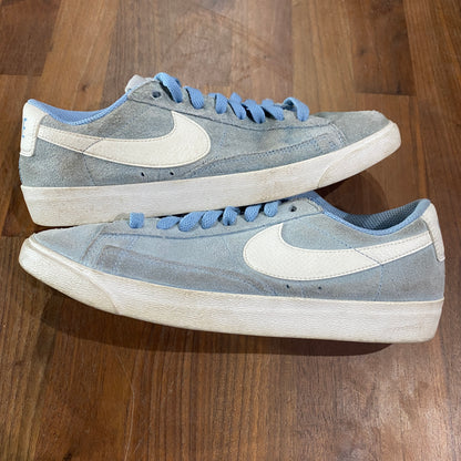 Nike Blazer Low Leche Blue Size 6.5M/8W USED NO BOX s13384