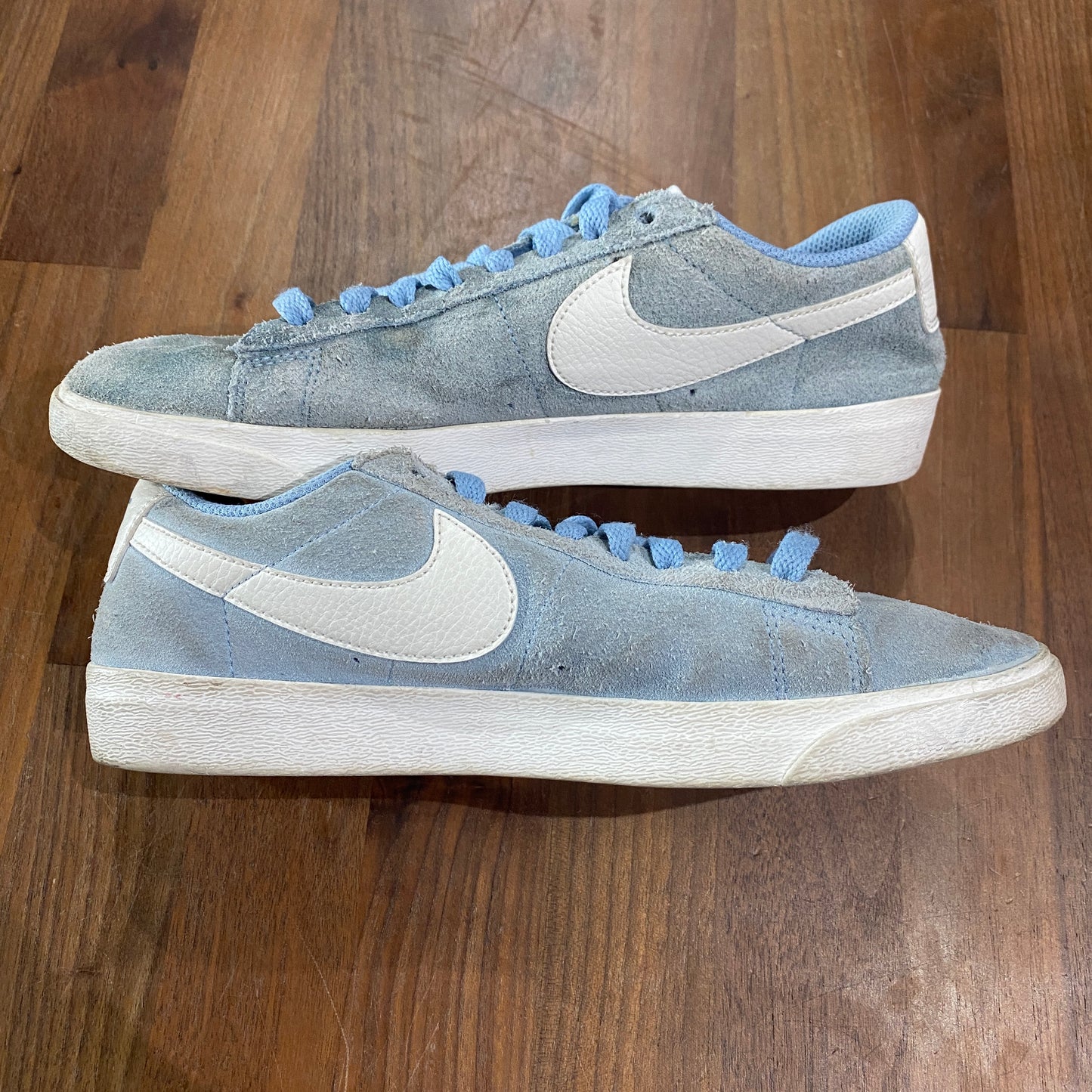 Nike Blazer Low Leche Blue Size 6.5M/8W USED NO BOX s13384