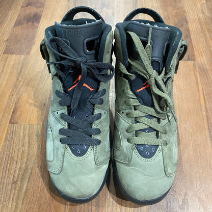 Jordan 6 Travis Scott (GS) Olive Size 6Y USED s14085