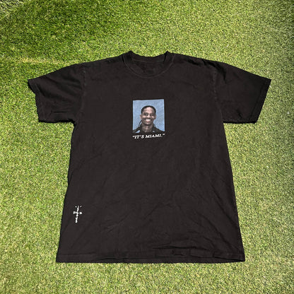 Cactus Jack "It's Miami" Black Portrait Tee Size Medium USED x13253