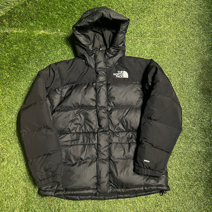 North Face 550 Series Black Puffy Jacket Size Large USED v13998