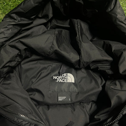 North Face 550 Series Black Puffy Jacket Size Large USED v13998