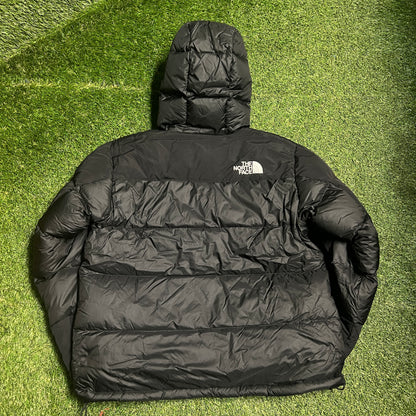 North Face 550 Series Black Puffy Jacket Size Large USED v13998