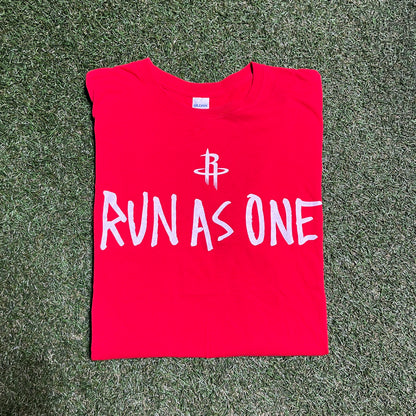 Travis Scott Run as One Rockets Red Tee Size XL USED x11540