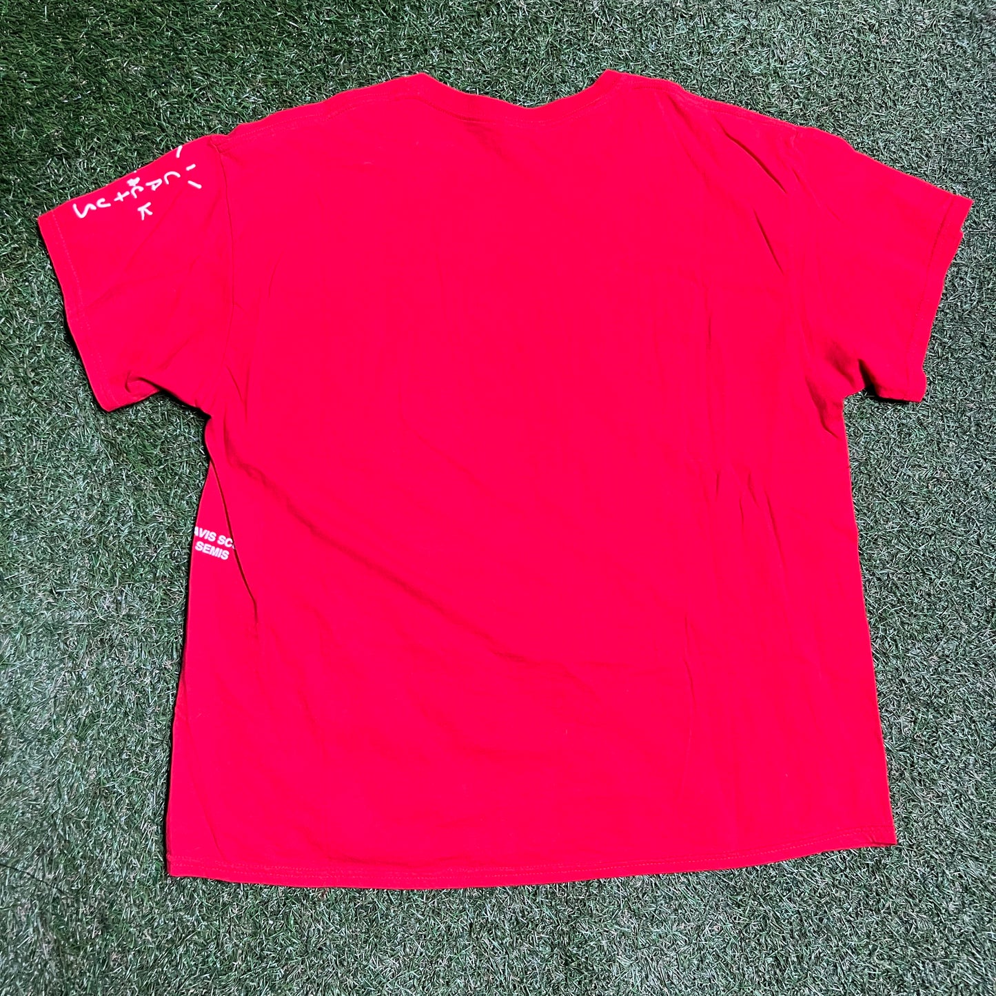 Travis Scott Run as One Rockets Red Tee Size XL USED x11540