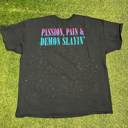 Kid Cudi Passion Pain Demon Slayin Black Tee Size XXL USED x11538