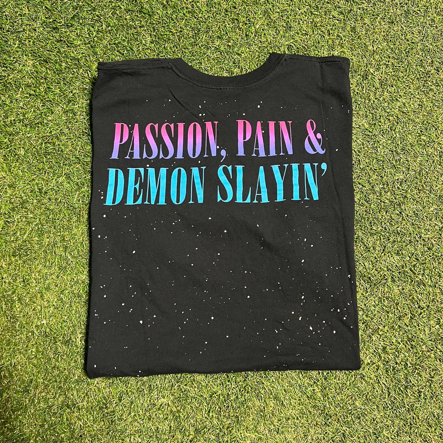 Kid Cudi Passion Pain Demon Slayin Black Tee Size XXL USED x11538