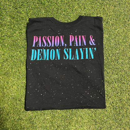 Kid Cudi Passion Pain Demon Slayin Black Tee Size XXL USED x11538