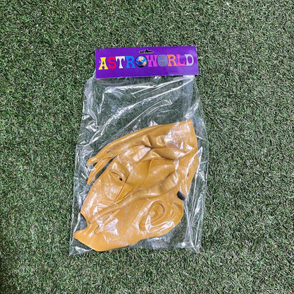 Travis Scott Astro World Gold Mask One Size NEW x11530