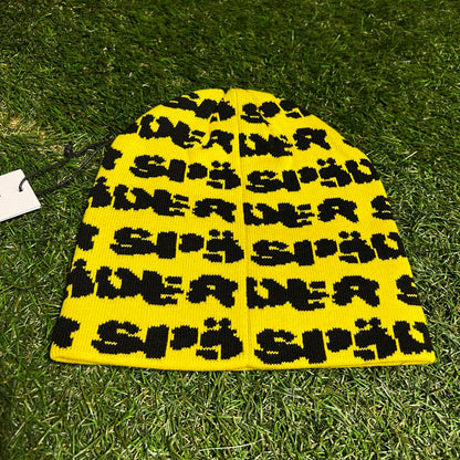 Sp5der Fuzzy Logo Yellow Skully NEW x12371