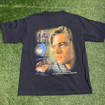 Marino Morwood Leonardo DiCaprio Rap Style Black Tee Size XXL NEW x11533