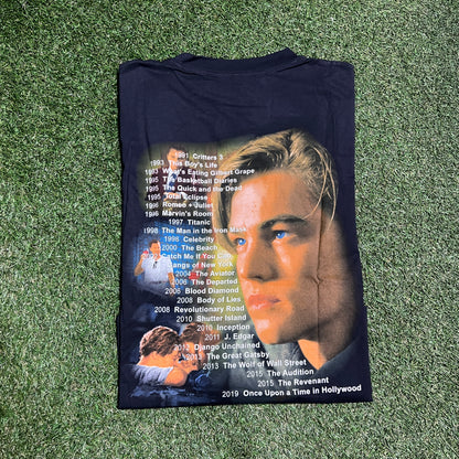 Marino Morwood Leonardo DiCaprio Rap Style Black Tee Size XXL NEW x11533