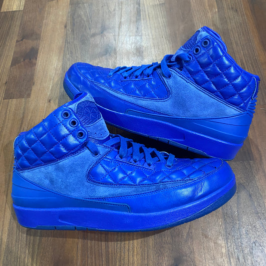 Jordan 2 Just Don Blue 2015 SIGNED Size 10.5 USED s13657