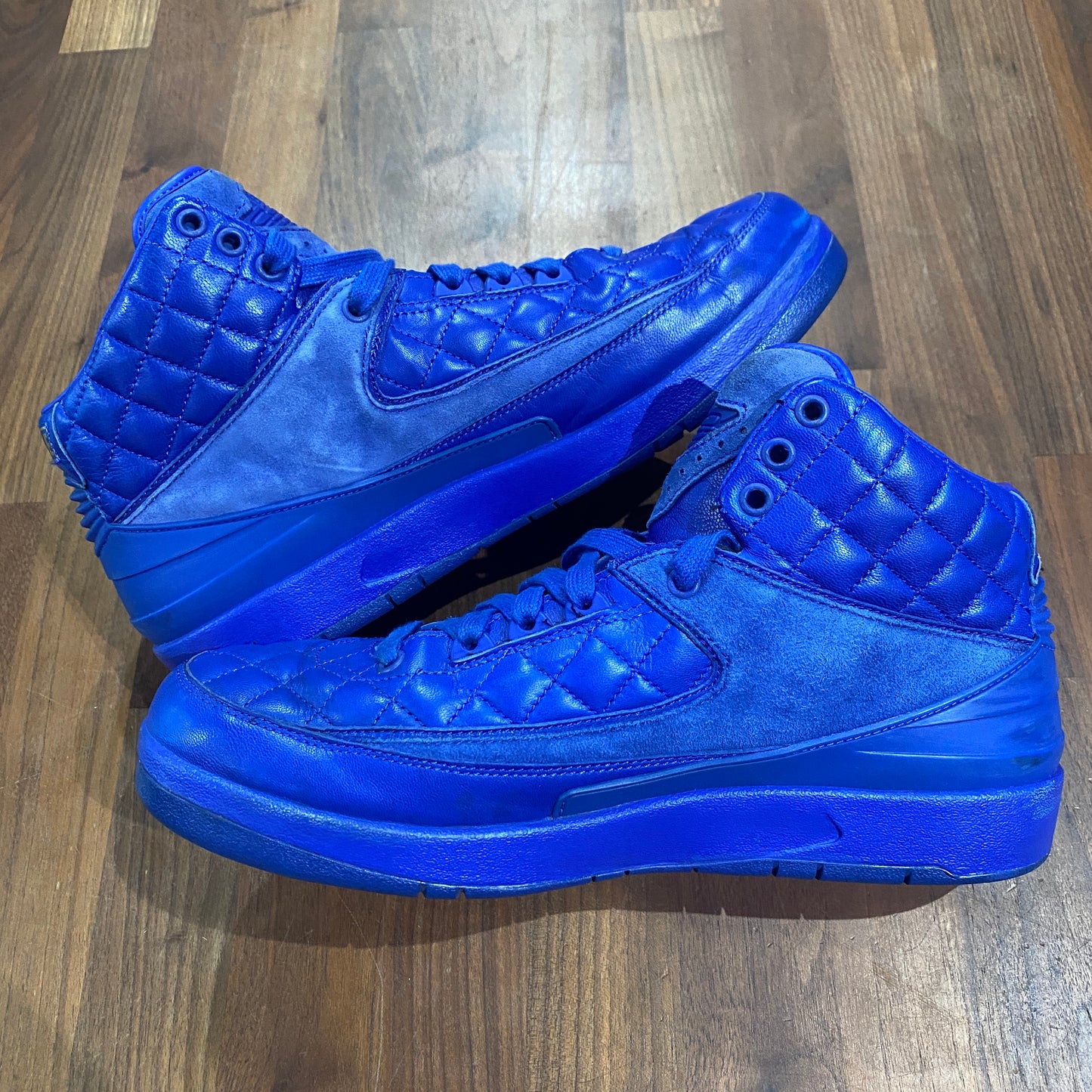 Jordan 2 Just Don Blue 2015 SIGNED Size 10.5 USED s13657