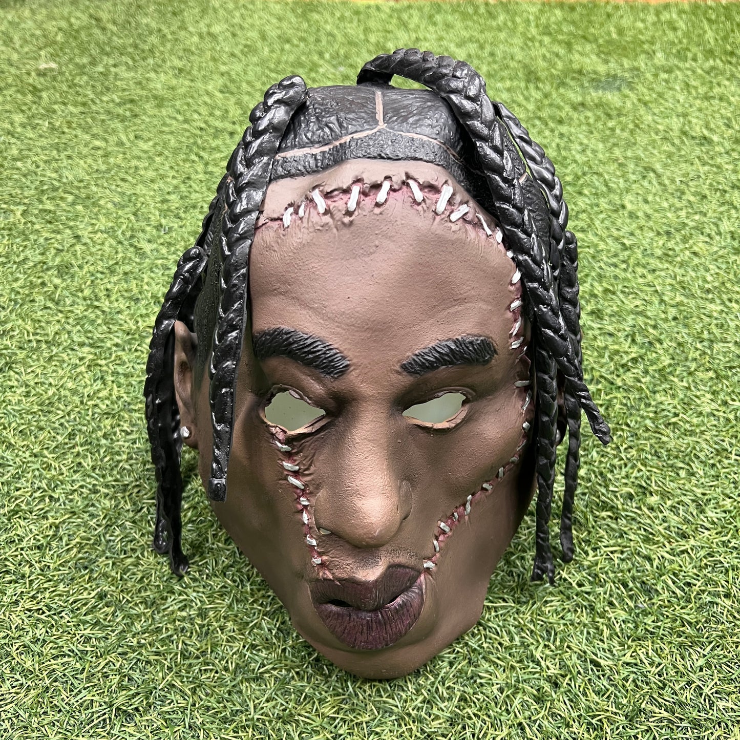 Travis Scott Texas Chainsaw Massacre Mask Brown One Size USED x12411