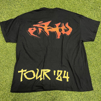 Travis Scott Utopia Circus Maximus Tour VIP Black Tee Size XL USED x12415