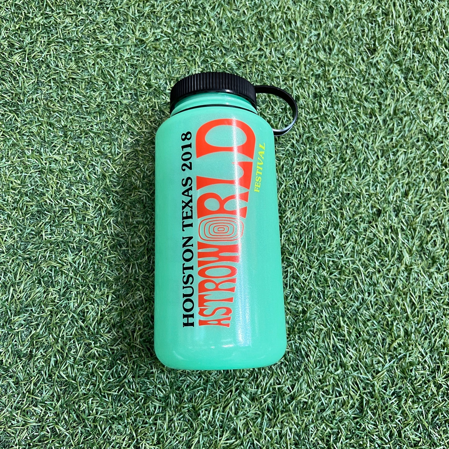 Travis Scott Astro World 2018 Glow in the Dark Nalgene Water Bottle NEW x11524