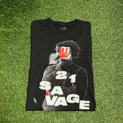 21 Savage IAAB 2023 Tour Black Tee Size XL USED x13274