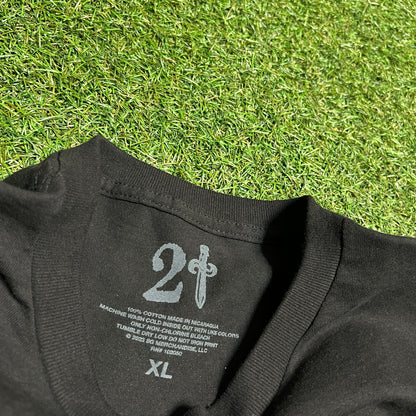 21 Savage IAAB 2023 Tour Black Tee Size XL USED x13274