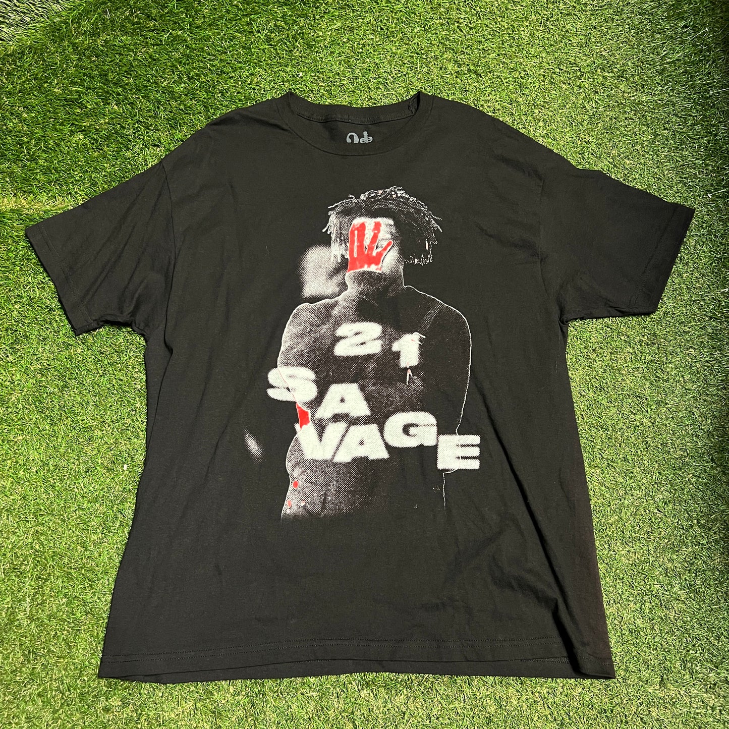 21 Savage IAAB 2023 Tour Black Tee Size XL USED x13274