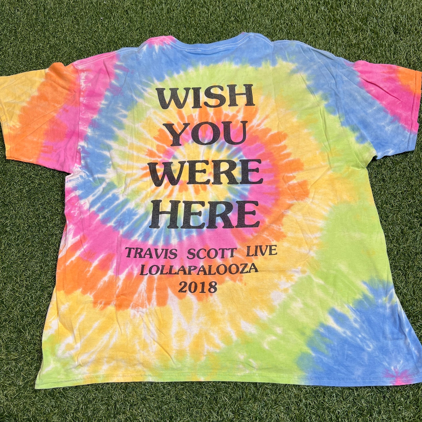 Travis Scott Astro World I Went and Got This Shirt Tie Dye Tee Size XXL USED x11499