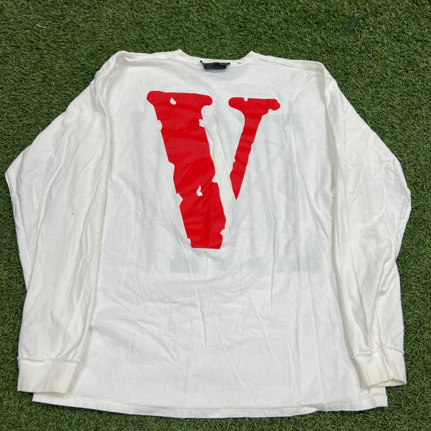 Vlone Reversible Classic Logo White Longsleeve Size XXL USED x12409