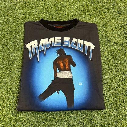 Travis Scott Marino Morwood Rap Style Black Longsleeve Size XXL USED x11507