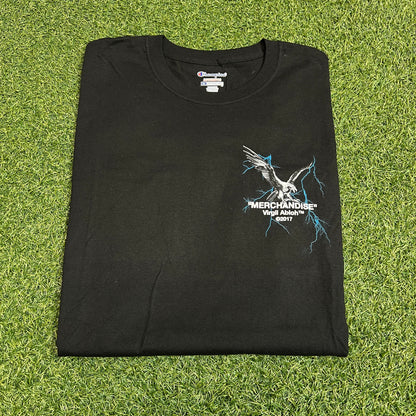 Travis Scott Virgil Abloh Merchandise Birds In The Trap Black Tee Size XXL Used x11508