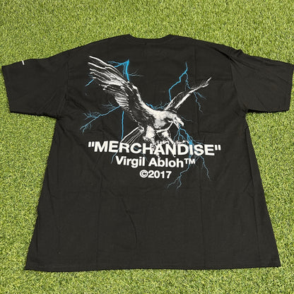 Travis Scott Virgil Abloh Merchandise Birds In The Trap Black Tee Size XXL Used x11508