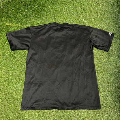 2000s Basic Miami Marlins Black Jersey Size Large USED v15839