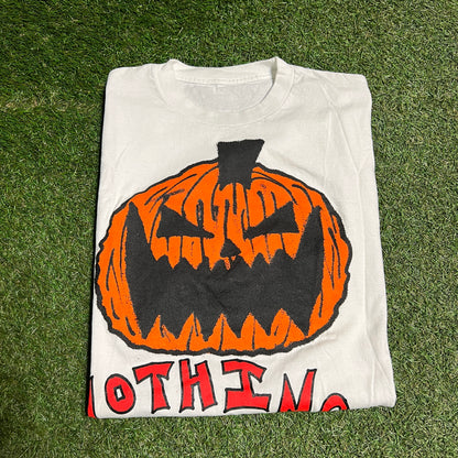 Asspizza Pumpkin Nothing Matters White Tee Size XL USED x12402