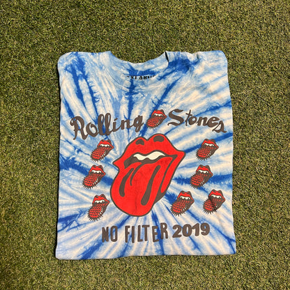 CPFM Rolling Stones No Filter Tour longsleeve tie dye Size XXL USED x11463