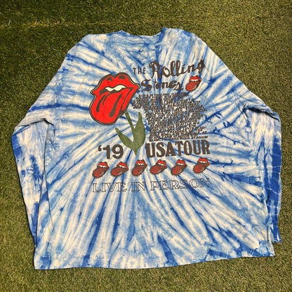 CPFM Rolling Stones No Filter Tour longsleeve tie dye Size XXL USED x11463