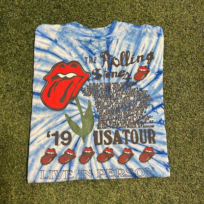 CPFM Rolling Stones No Filter Tour longsleeve tie dye Size XXL USED x11463