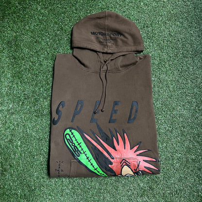 Travis Scott Cactus Jack Speed Hoodie brown Size XXL USED x11464