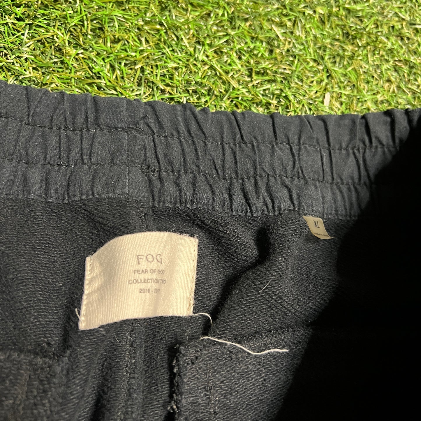 Fog Fear of God Collection Two Black Sweatpants Size XL USED x12399