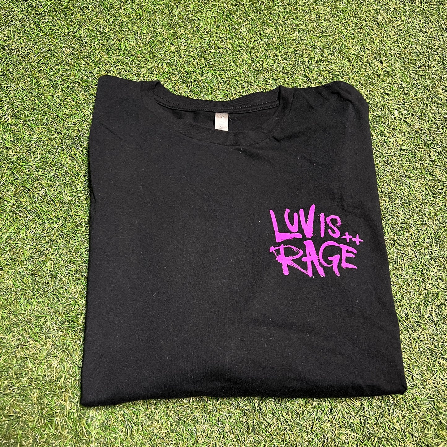 Luv Is Rage Lil Uzi Black Longsleeve Size Large USED x1274