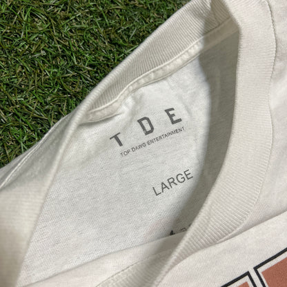 Kendrick Lamar Racing White Tee Size Large USED x1273