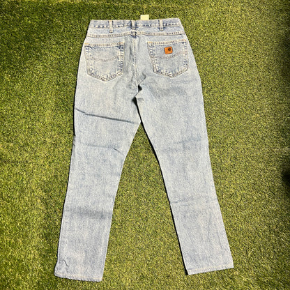 Carhartt Blue Jeans Size 33x32 USED v14056